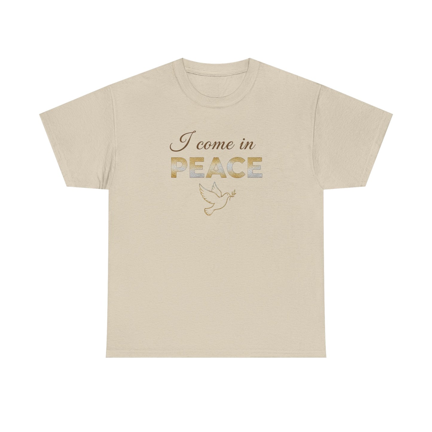 I Come in Peace T‑Shirt — Dove Graphic Peace Tee
