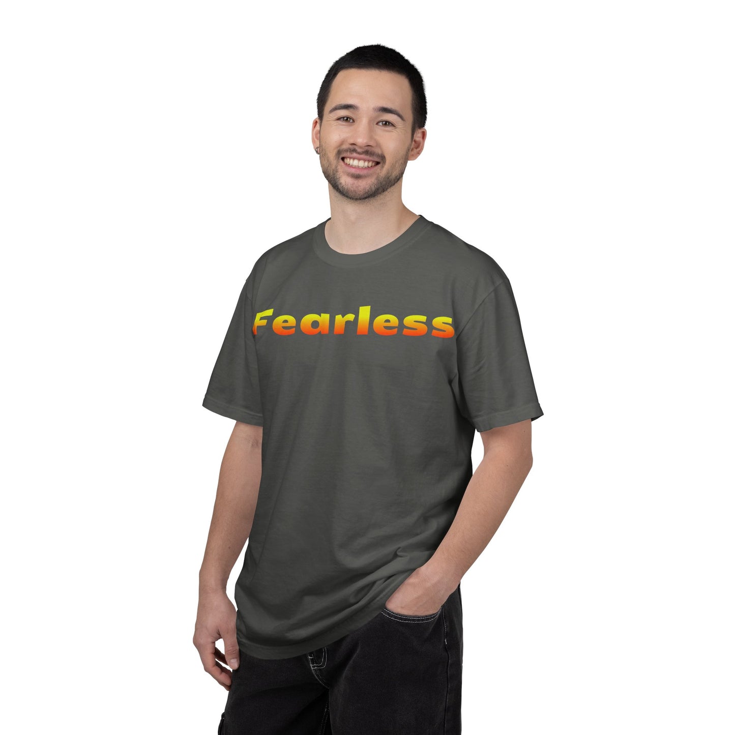 Fearless Graphic T-Shirt — Bold Gradient Text Tee