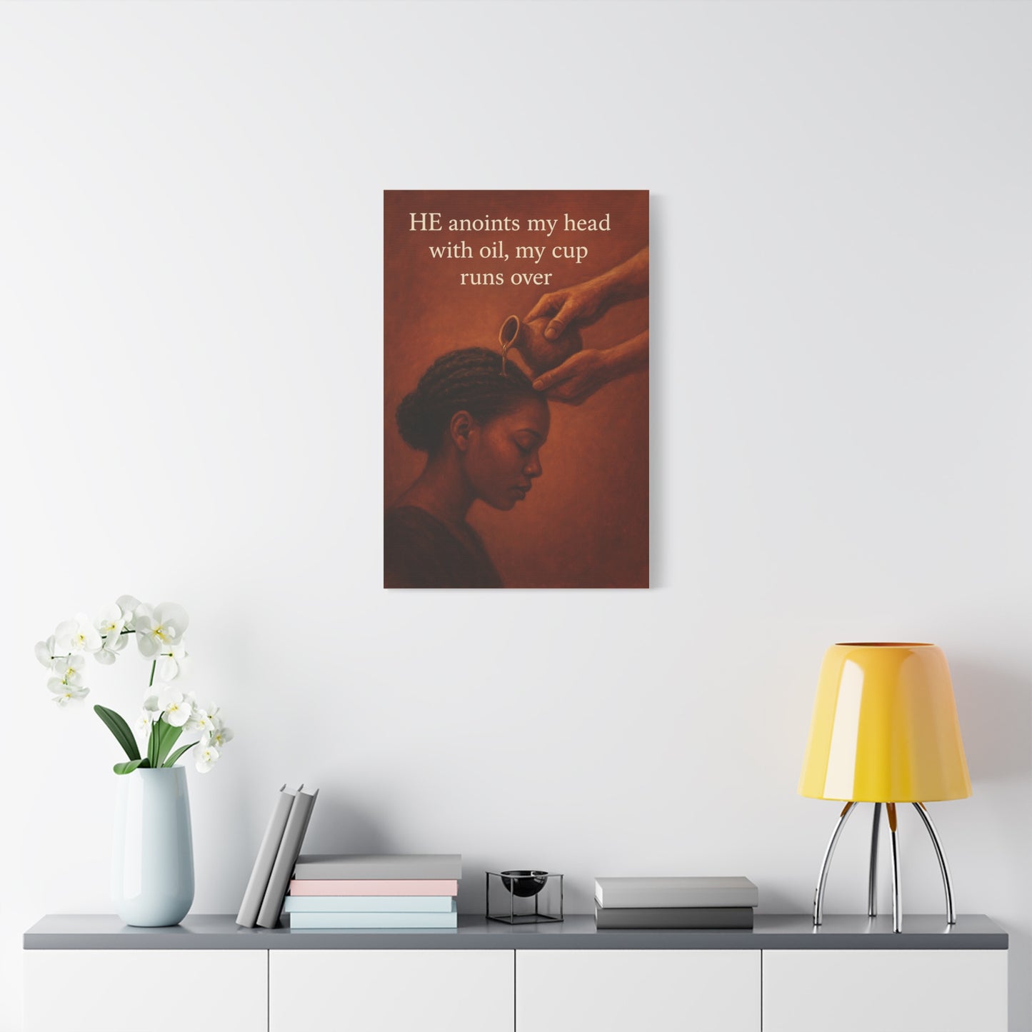Inspirational Wall Art, Motivational Home Decor, Faith-Based Canvas,  Black Women's Empowerment Artwork, Uplifting Quote Decor
