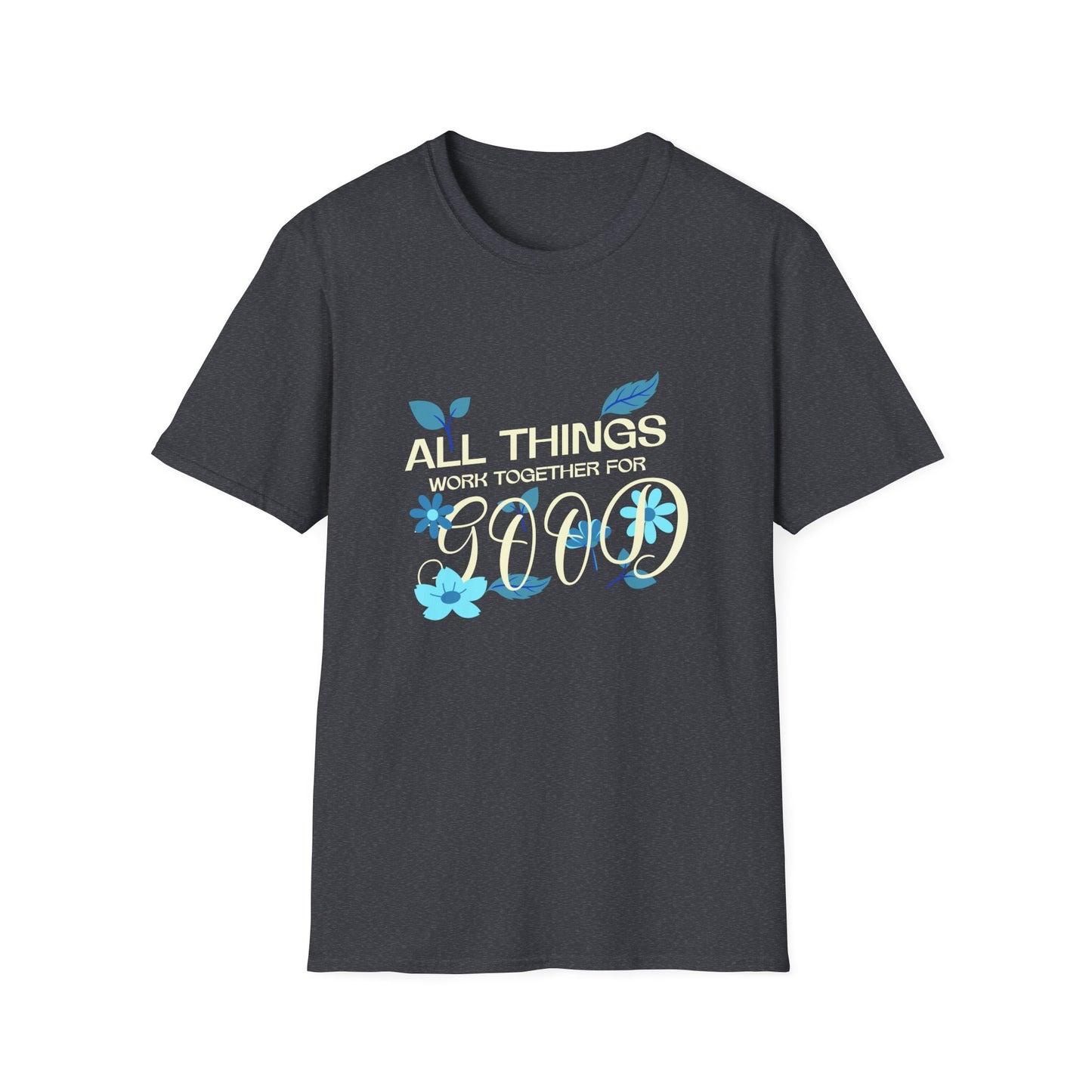 Inspirational Unisex Softstyle T-Shirt - 'All Things Work Together for Good'