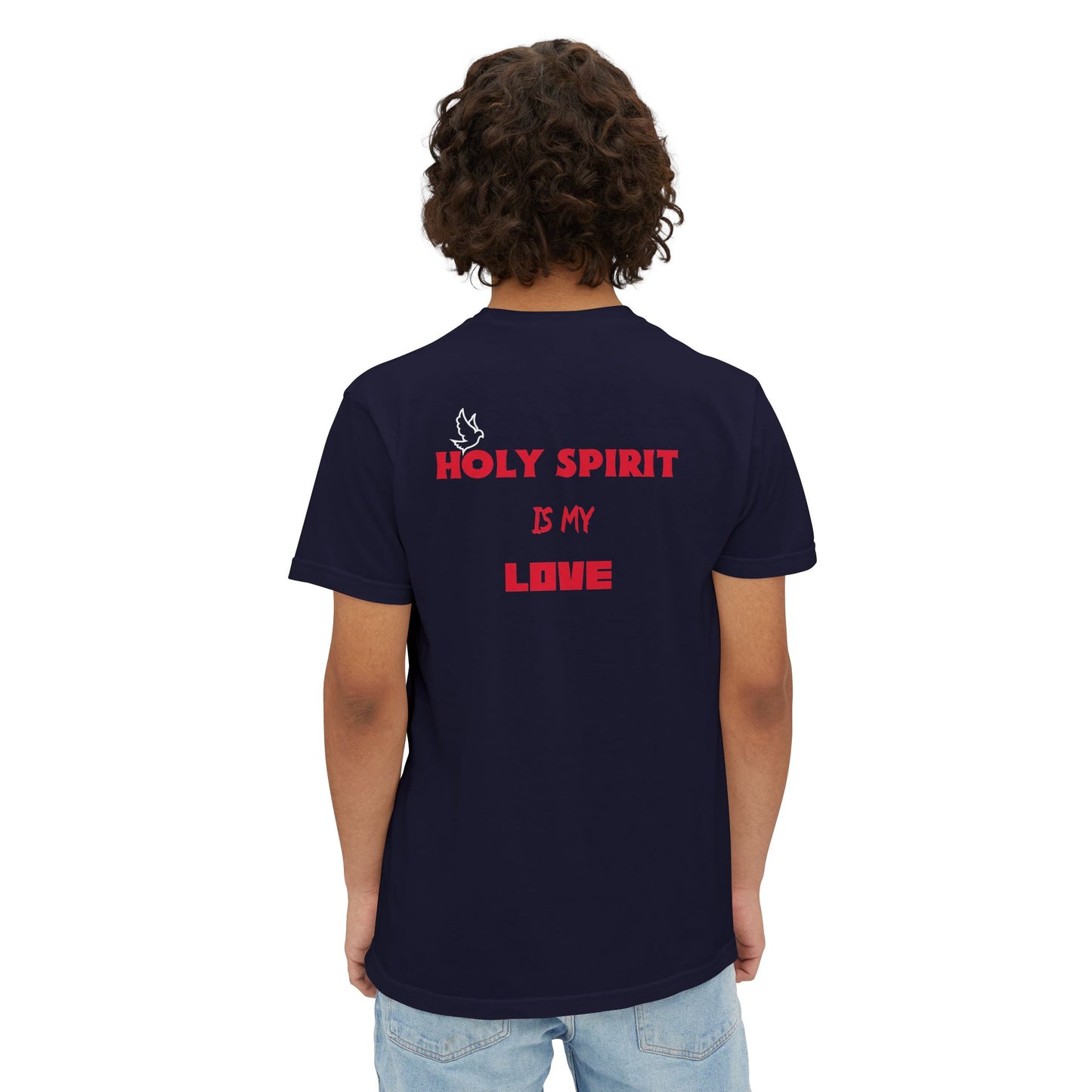 Unisex Garment-Dyed Pocket T-Shirt - 'Holy Spirit Is My Love'