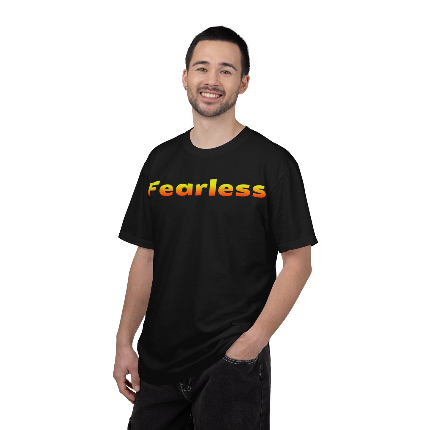 Fearless Graphic T-Shirt — Bold Gradient Text Tee