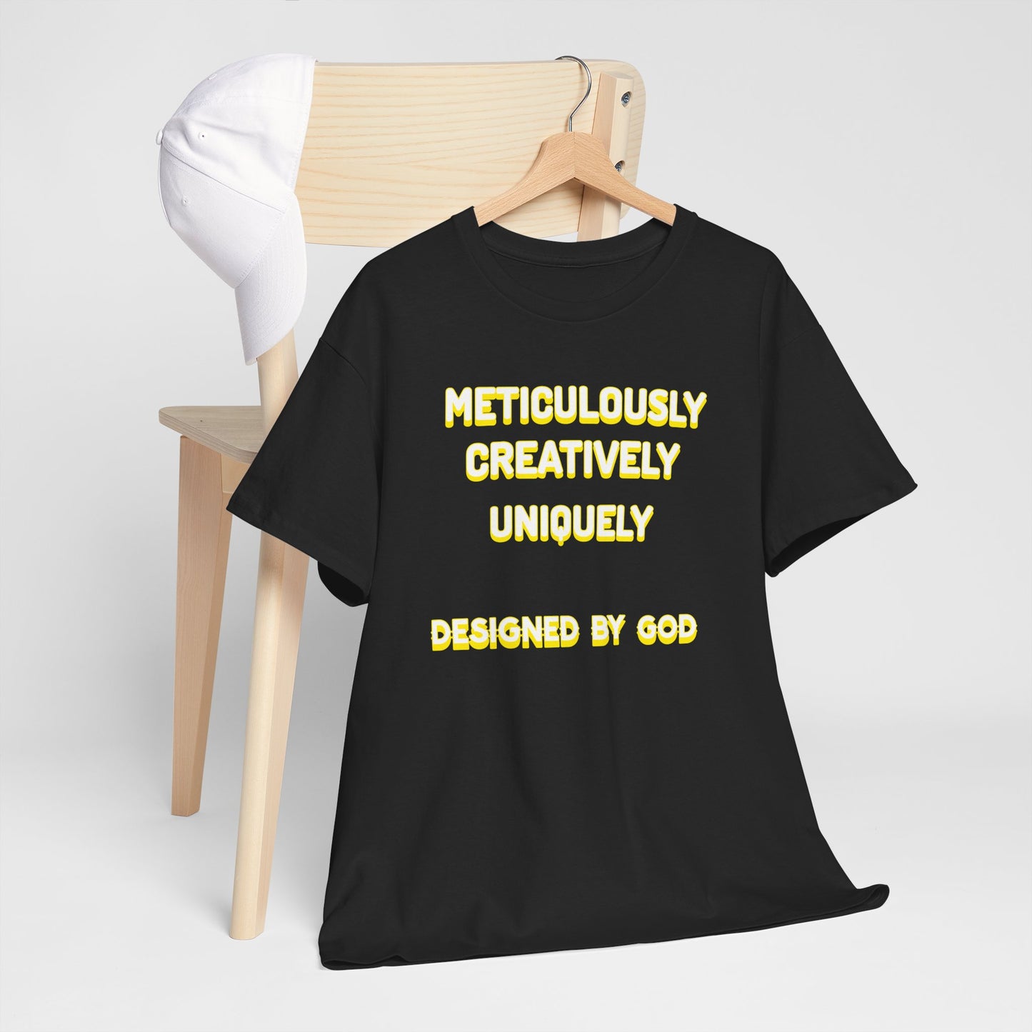 Unisex Heavy Cotton Tee - Designed by God - Creative & Unique Design