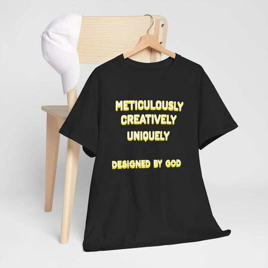 Unisex Heavy Cotton Tee - Designed by God - Creative & Unique Design