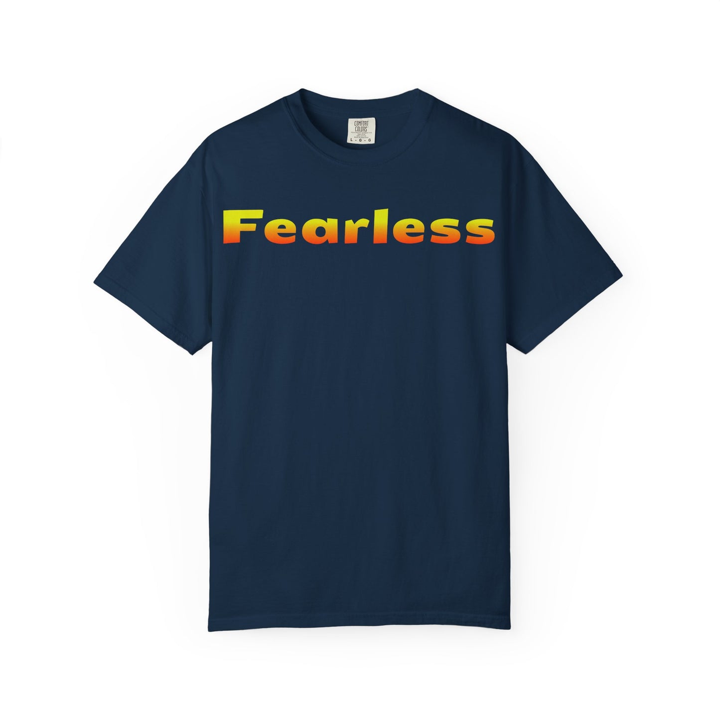 Fearless Graphic T-Shirt — Bold Gradient Text Tee
