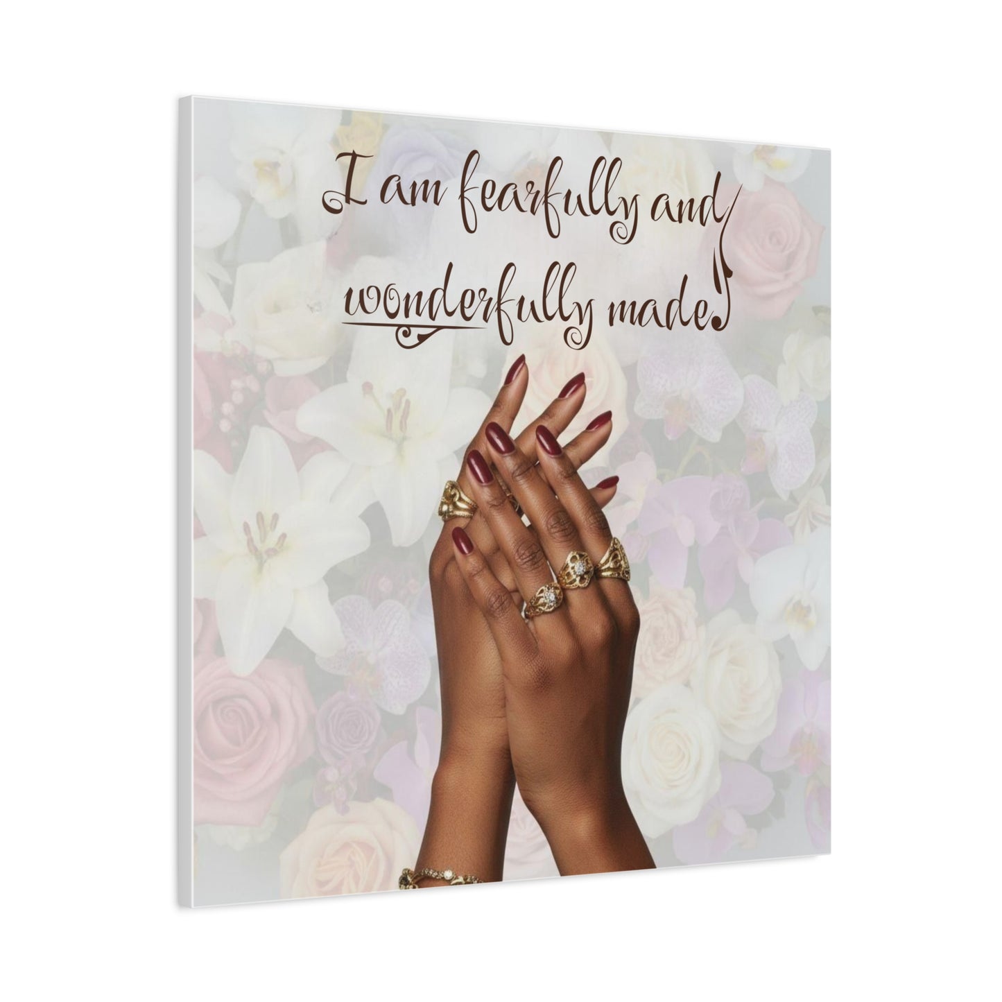 Religious Canvas Print — Christian Inspirational Wall Art, Motivational Faith Gift for Her