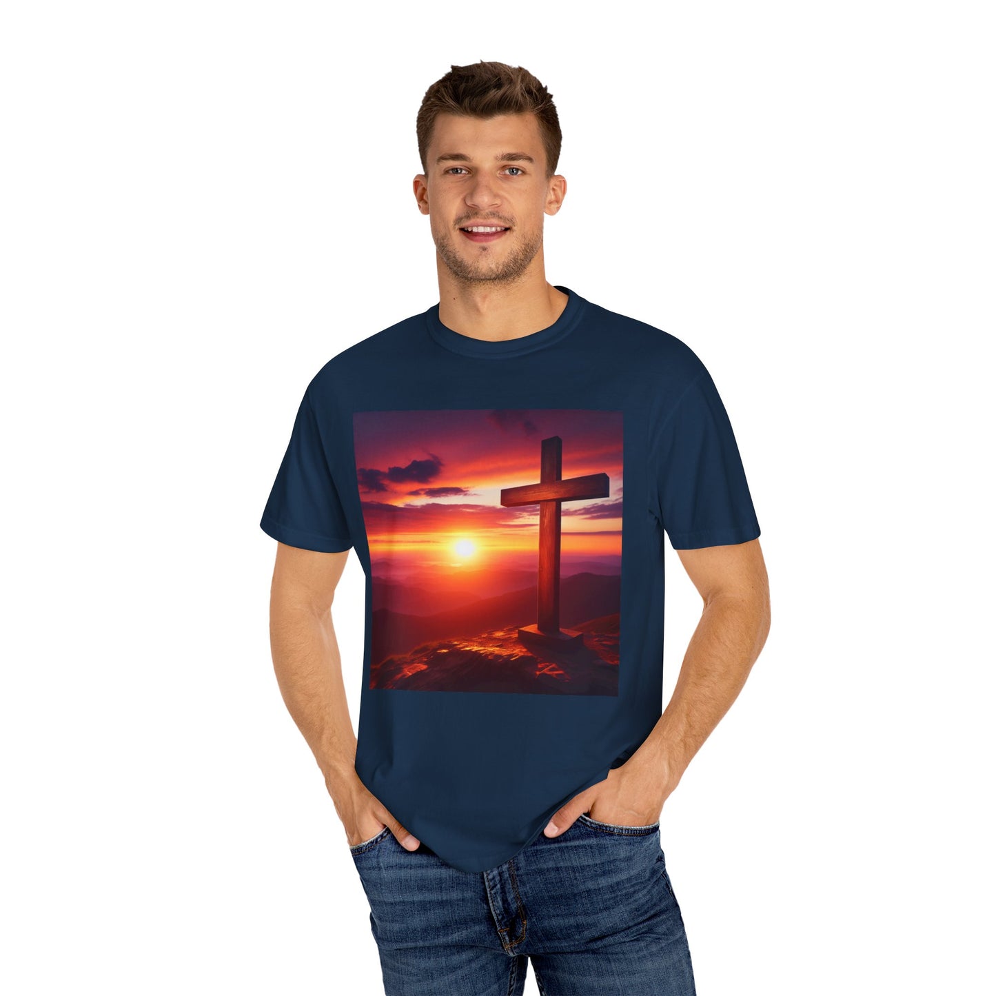 A sunset with the Saviour  Inspirational Unisex T-Shirt