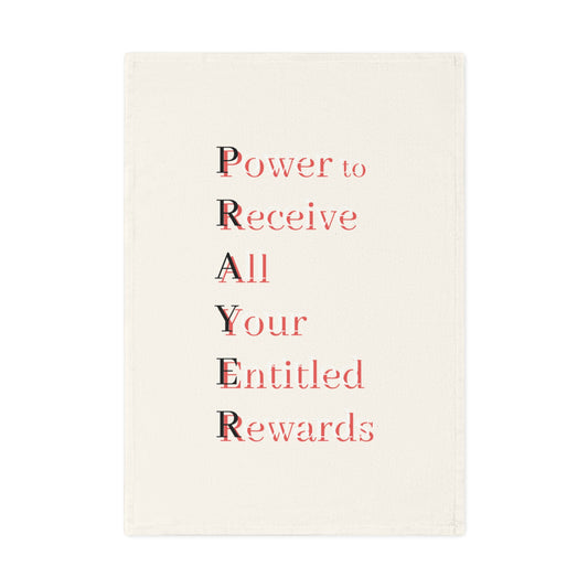 Inspirational 100% Organic Cotton Tea Towel - PRAYER Design