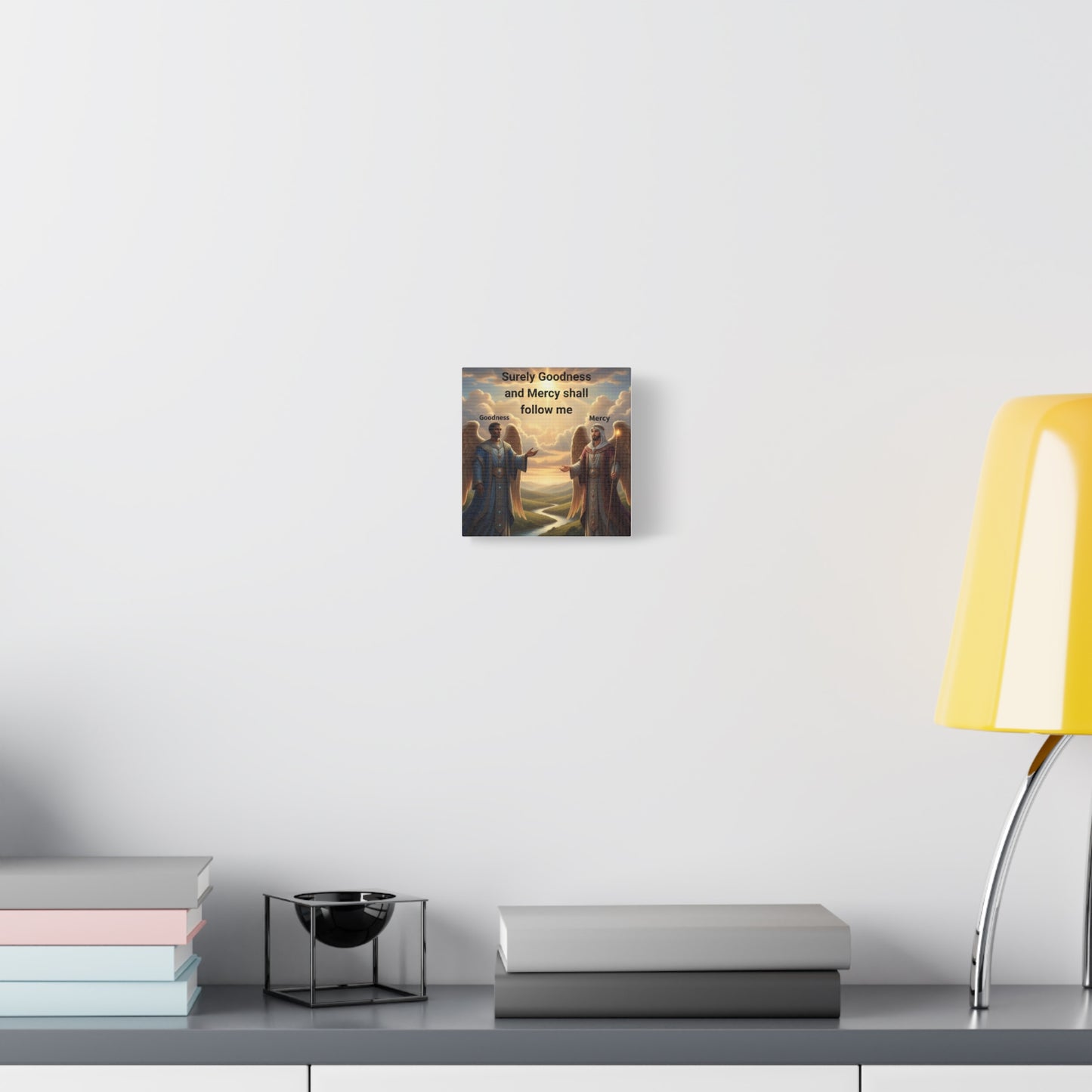Godly Angels Blessing Canvas Print — Motivational Spiritual Wall Art, Religious Home Decor Gift