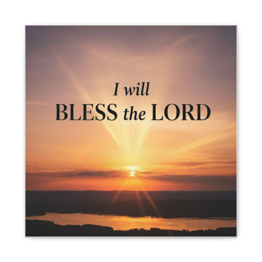 Blessing & Faith Canvas Print — Christian Inspirational Wall Art, Uplifting Home Decor Gift