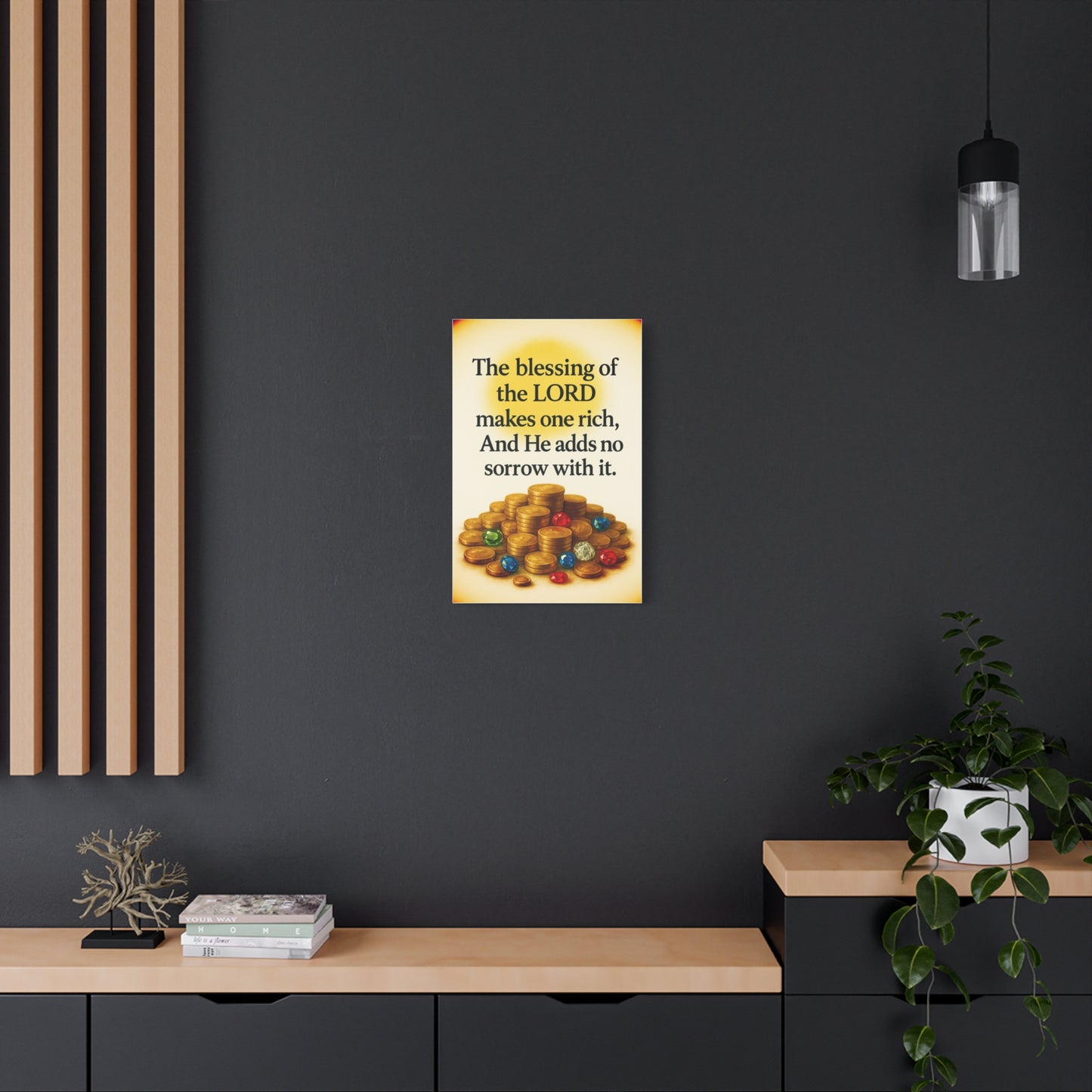 Inspirational Wall Art, Bible Verse Canvas, Religious Gift, Motivational Artwork