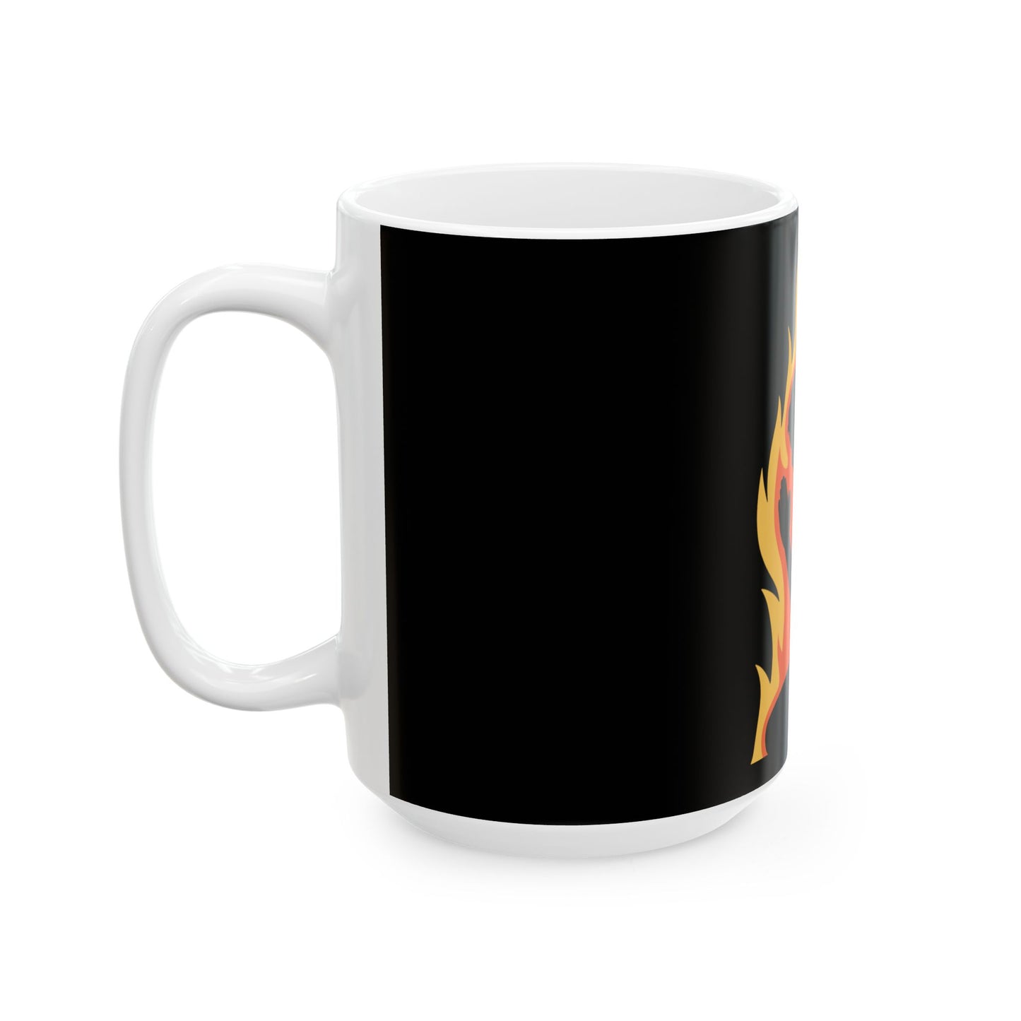 Prayerful Silhouette Flame Ceramic Mug – Inspirational 11oz & 15oz Coffee Cup