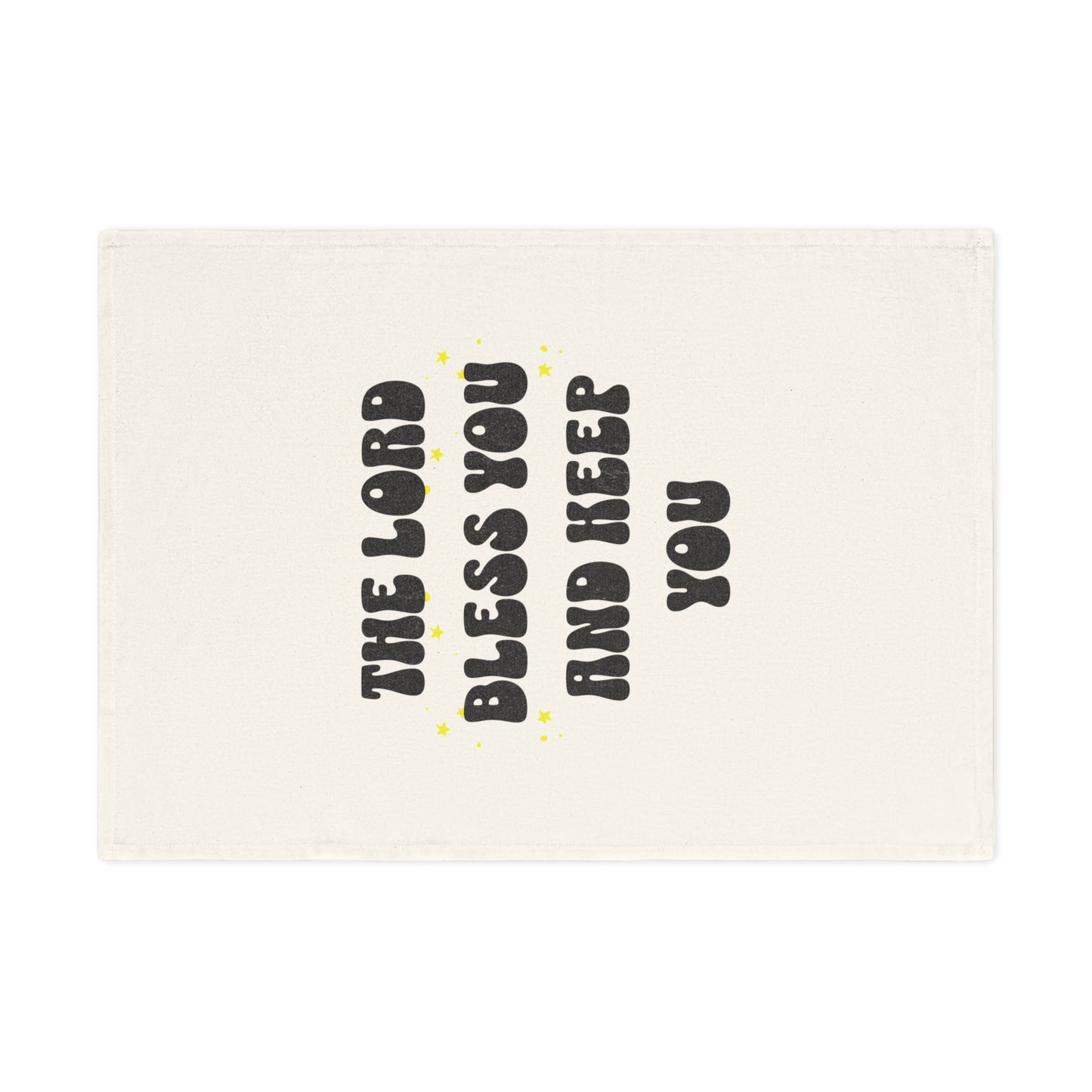 Inspirational Cotton Tea Towel - "The Lord Bless You and Keep You"