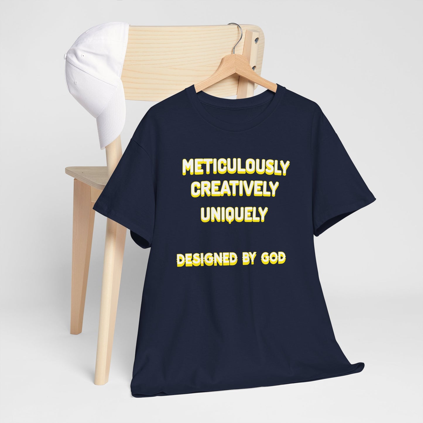 Unisex Heavy Cotton Tee - Designed by God - Creative & Unique Design