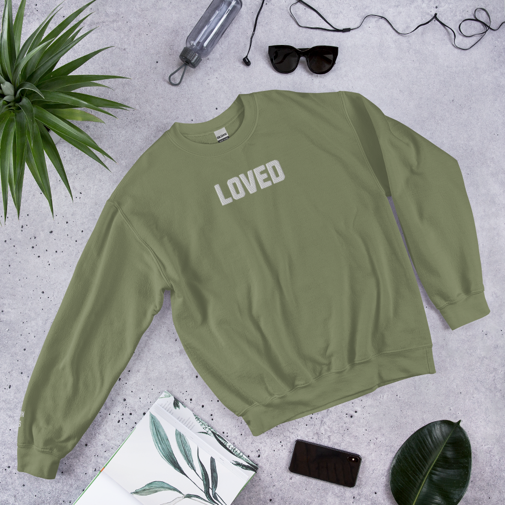 "LOVED" Christian Unisex Sweatshirt